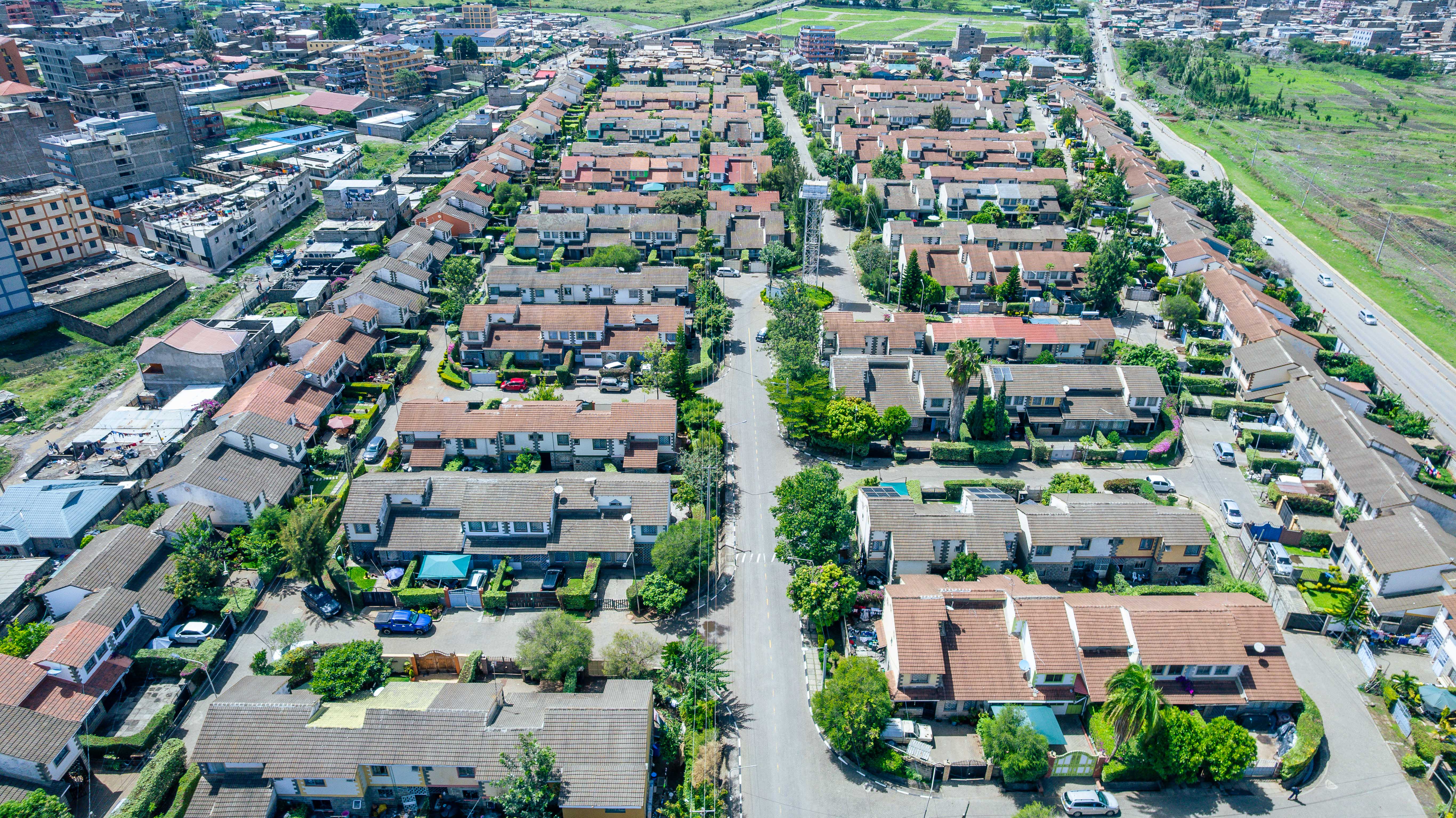 Aerial view of Crystal Africa's operating footprint in Kenya